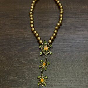 Heidi Daus Turtle Necklace